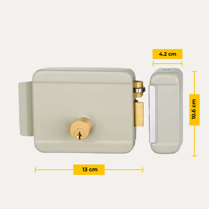 Cerradura Eléctrica 12 V Blanca