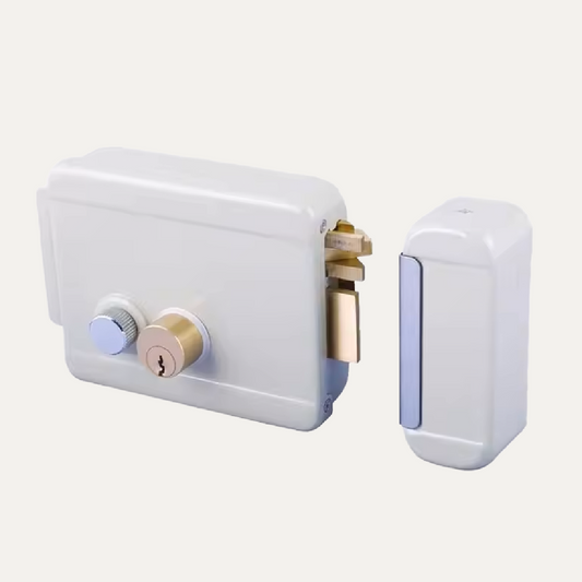 Cerradura Eléctrica 12 V Blanca