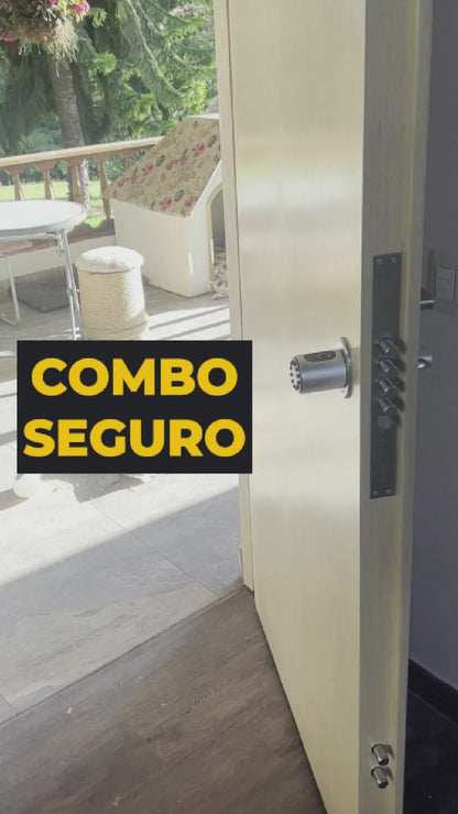 Combo Seguro: Puerta de seguridad blindada BLINDASEGURA + Cerradura digital C01